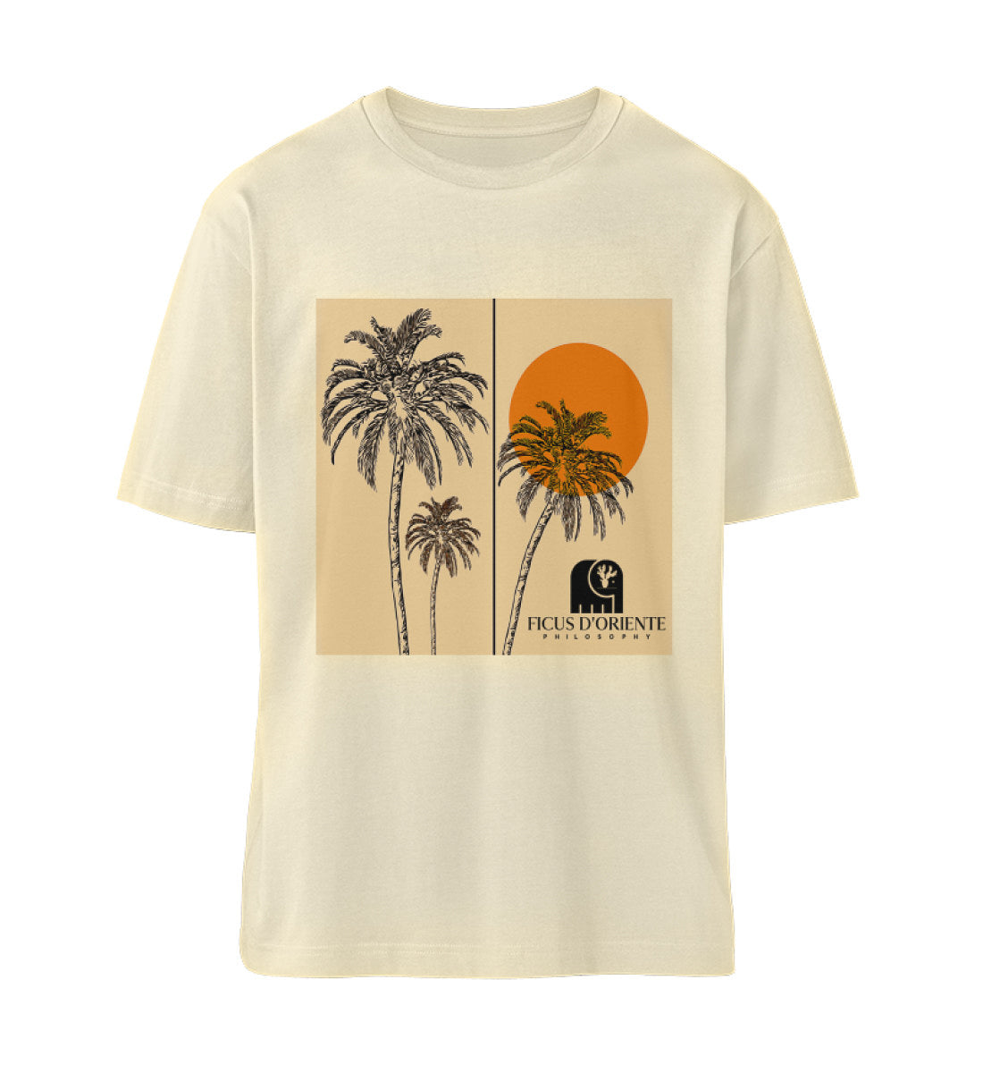 TROPICAL VIBES T-SHIRT - Relaxed fit unisex t-shirt in organic cotton with ecological print