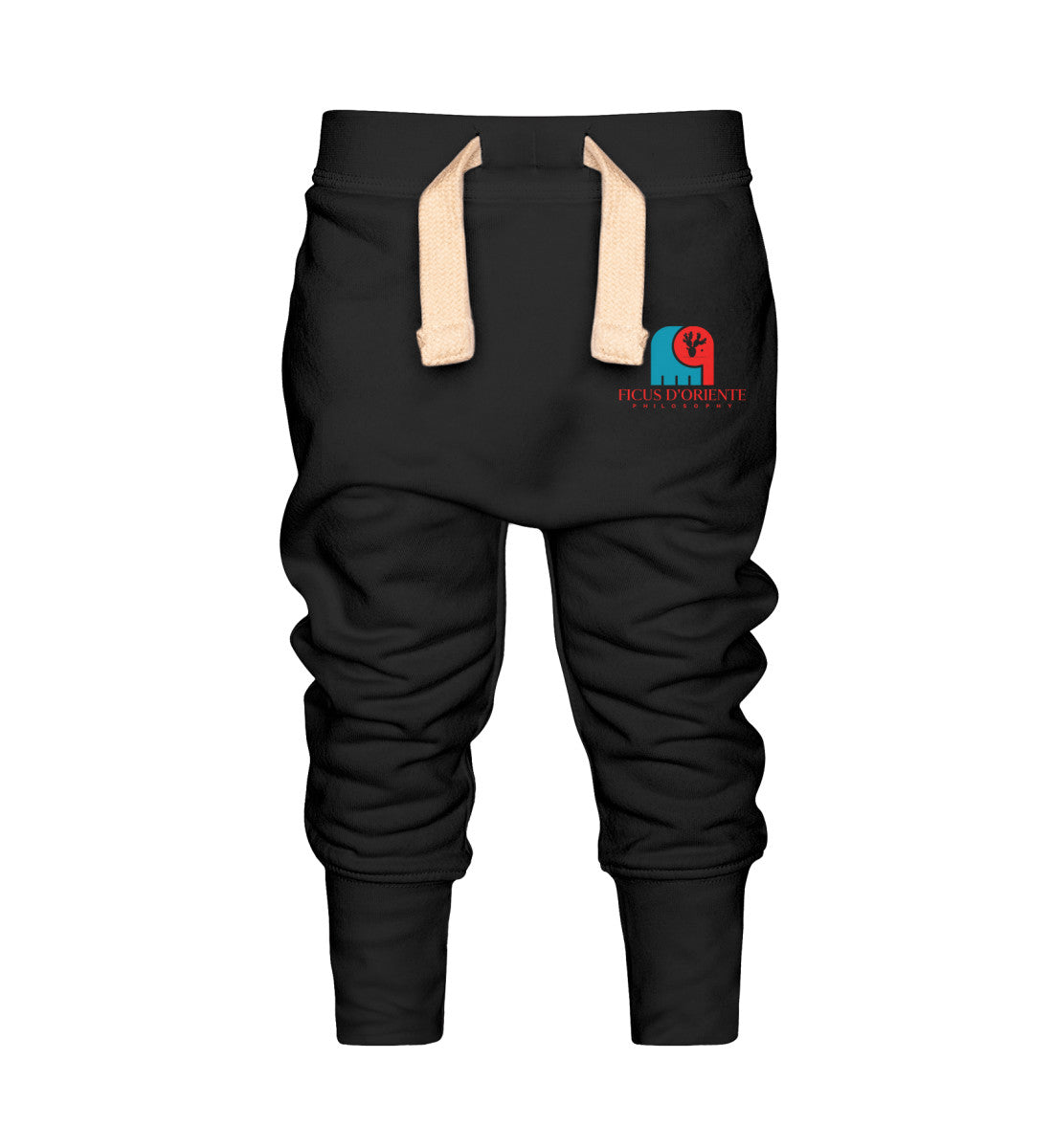 jogger bebè bambino 0-3 anni  unisex - pantaloni tuta bambino bambina bebè - black